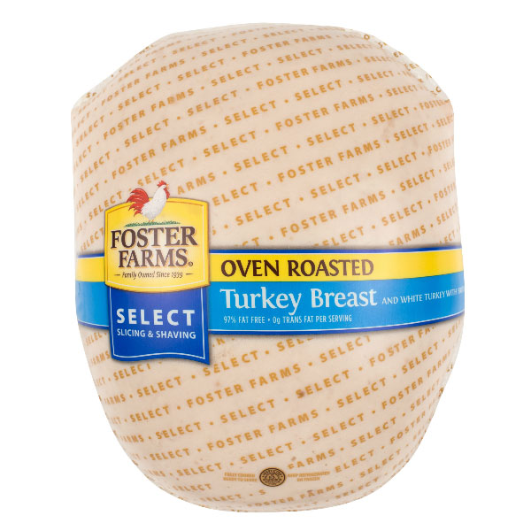 FOSTER FARMS OVEN ROASTED WHITE TURKEY BREAST