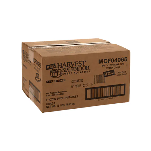 HARVEST SPLENDOR MCCAIN HARVEST SPLENDOR MAXI SWEET POTATO FRIES