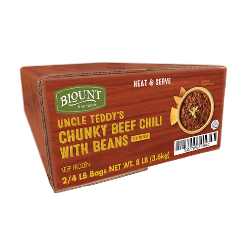 BLOUNT UNCLE TEDDY'S CHUNKY BEEF CHILI WITH BEANS