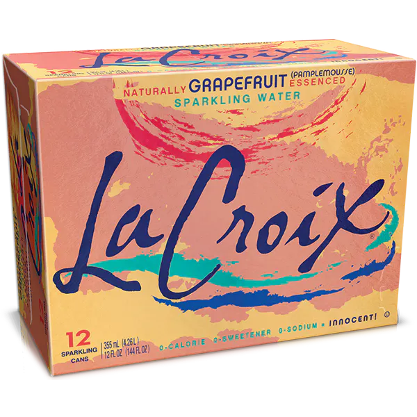LACROIX NATURAL SPARKLING WATER GRAPEFRUIT