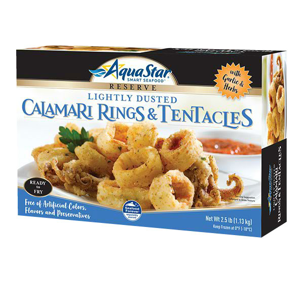 AQUA STAR LIGHTLY DUSTED CALAMARI RING AND TENTACLES