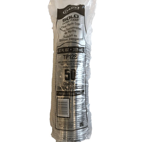 DART DART COLD CUP PLASTIC CLEAR 12 OZ TP12S