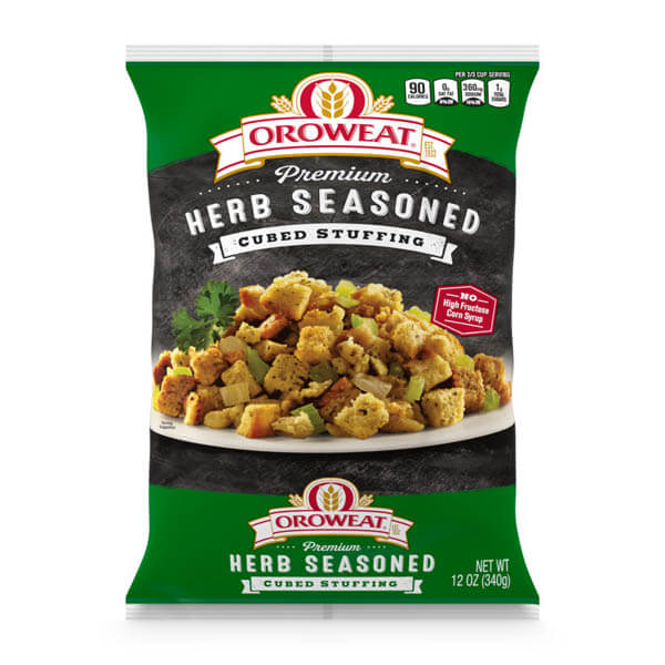 OROWEAT HERB SEASONED CUBED STUFFING