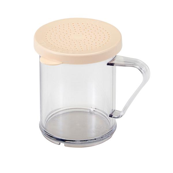 CAMBRO CLEAR WITH BEIGE 10 OZ SALT & PEPPER SHAKER