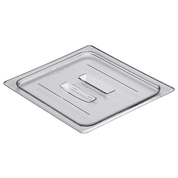 CAMBRO FOOD PAN LID CLEAR HALF SIZE WITH HANDLE