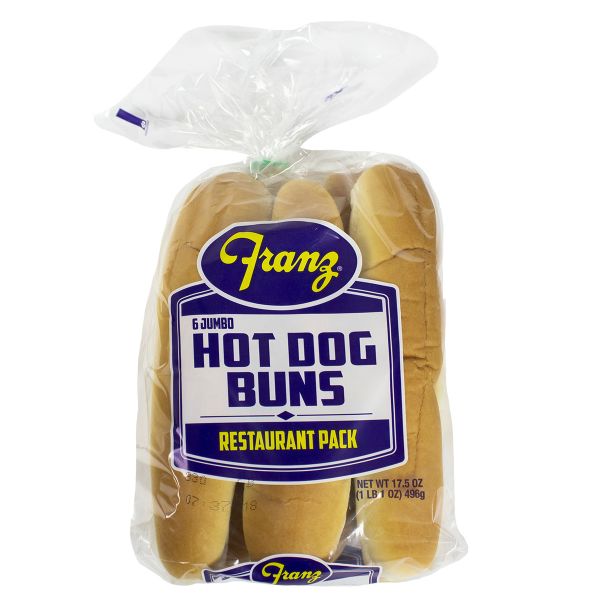 FRANZ BAY CITY HOT DOG BUNS 10 INCH