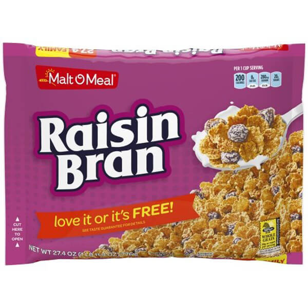 MALT O MEAL RAISIN BRAN CEREAL
