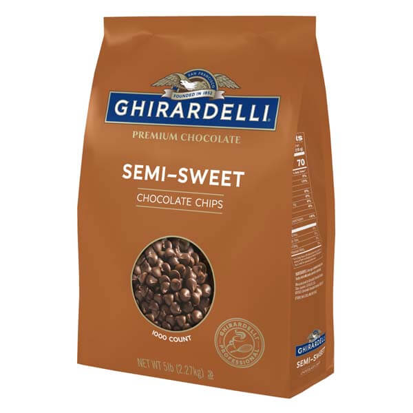 GHIRARDELLI SEMI SWEET CHOCOLATE CHIPS