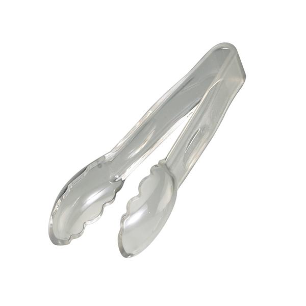 CAMBRO TONGS SCALLOPED CLEAR 6 INCH