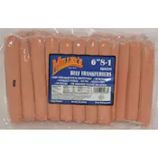 MILLERS BEEF FRANKFURTERS 6 INCH 8/1 FRANKS