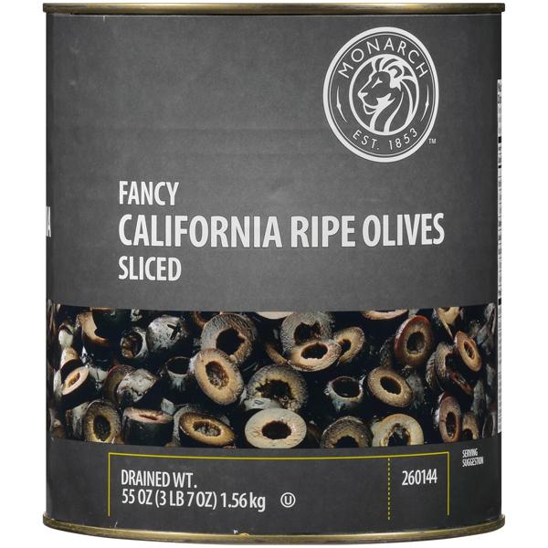 MONARCH FANCY CALIFORNIA RIPE OLIVES SLICED