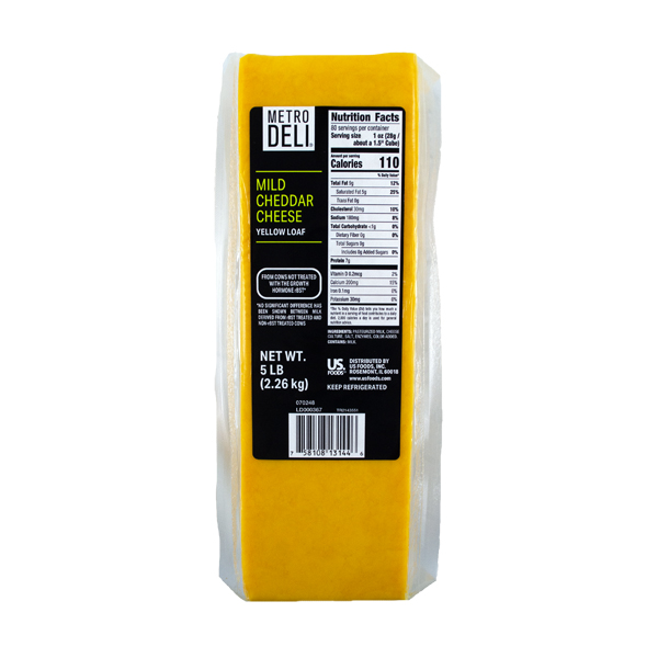 METRO DELI MILD CHEDDAR CHEESE LOAF