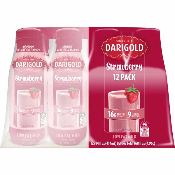 DARIGOLD UHT STRAWBERRY MILK BOTTLE