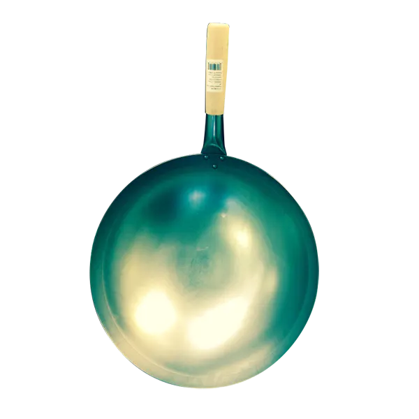 WOK WITH WOOD HANDLE 14 INCH