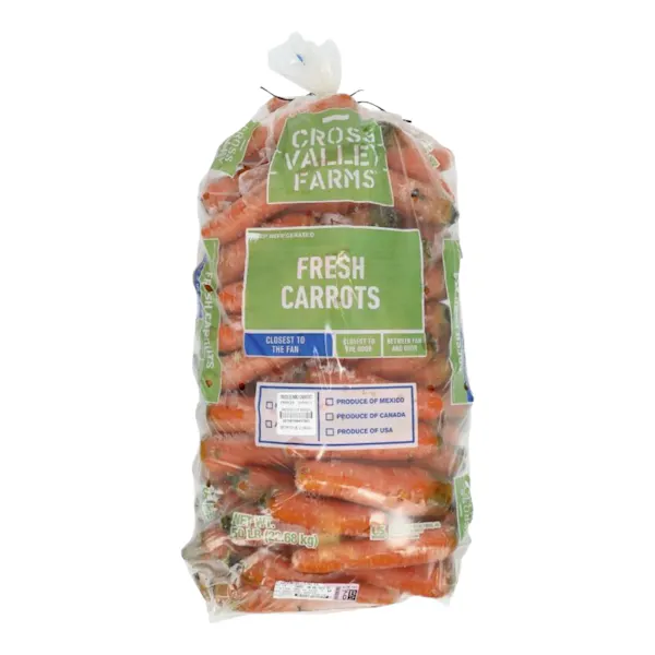 CROSS VALLEY FARMS JUMBO CARROTS BAG FRESH