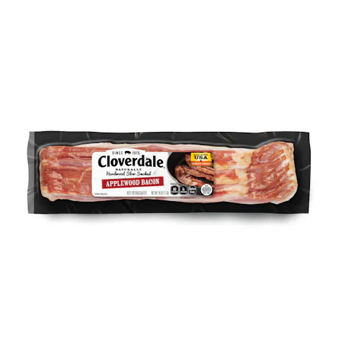 Cloverdale Applewood Sliced Bacon 12-16 CT