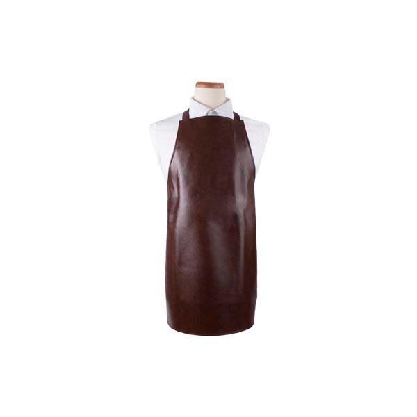 CHEFS LINE HEAVY DUTY VINYL BIB APRON 26X28 BROWN