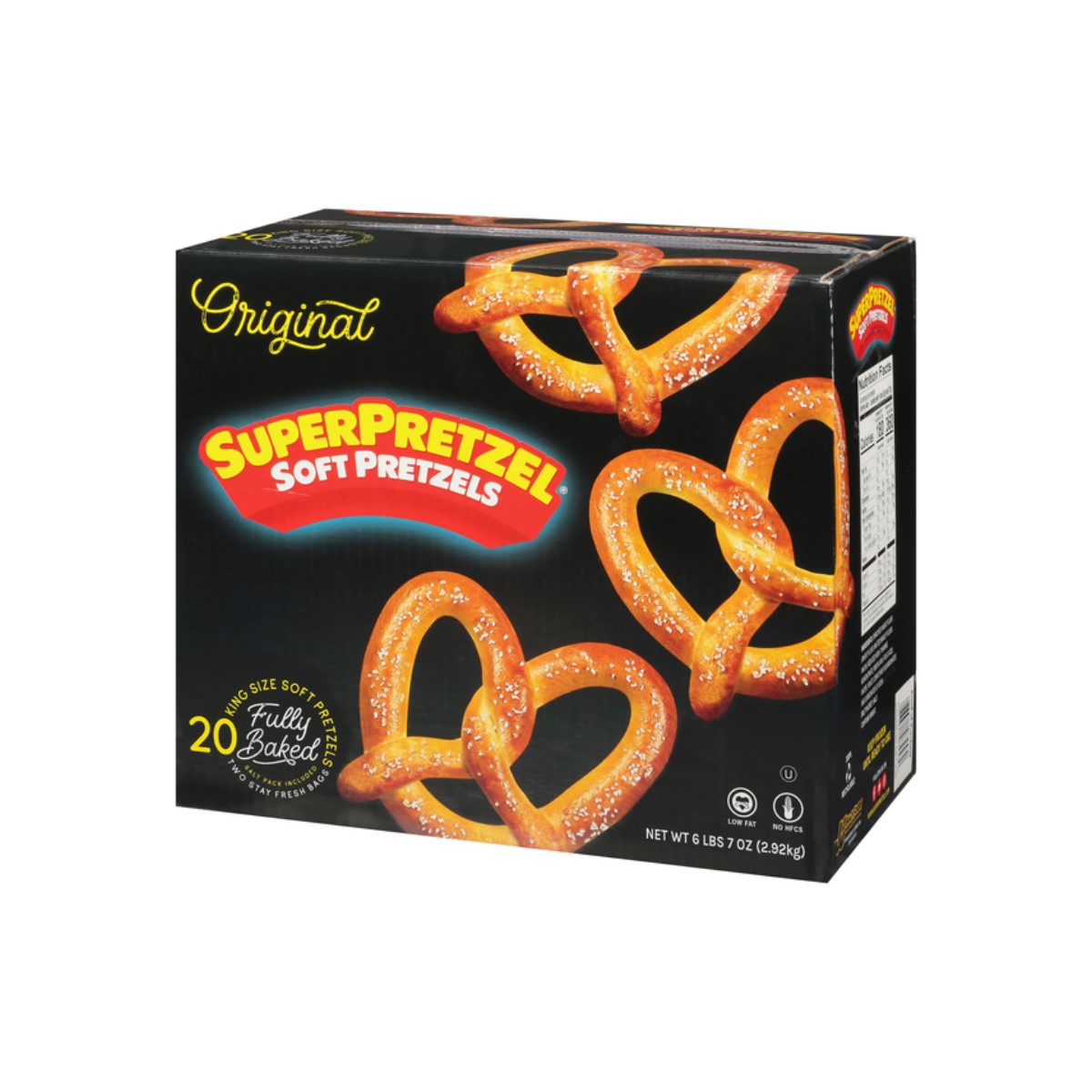 J&J SUPERPRETZEL KING SIZED SOFT PRETZELS