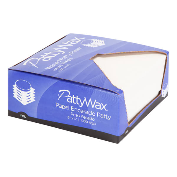 BAGCRAFT PATTYWAX WAXED PATTY PAPER 6X6