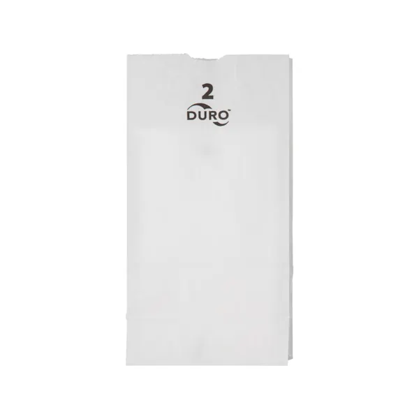 DURO BAG 2 LB PAPER WHITE GROCERY CARRY OUT BAG