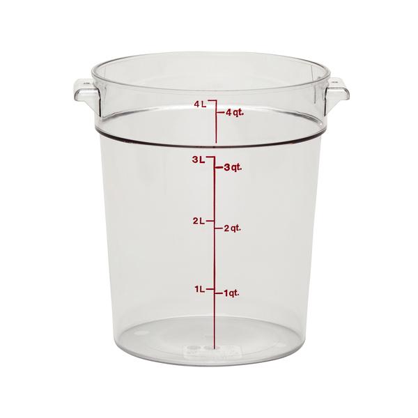 CAMBRO CONTAINER ROUND CLEAR 4 QUART