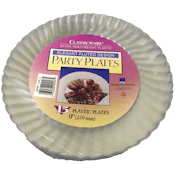 CLASSICWARE 9 INCH CLEAR PLASTIC PLATE