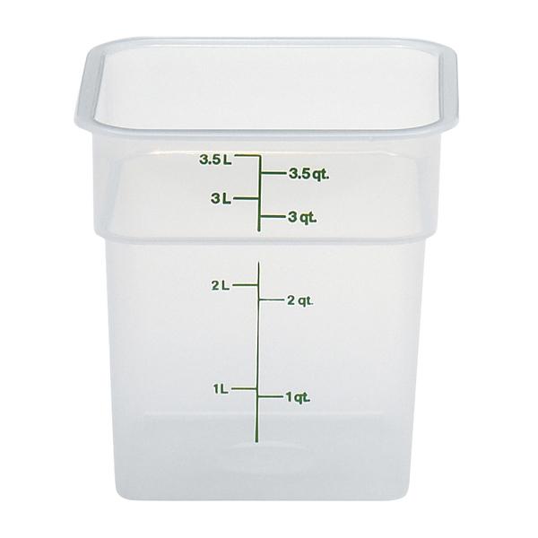 CAMBRO CONTAINER SQUARE TRANSLUCENT 4 QUART