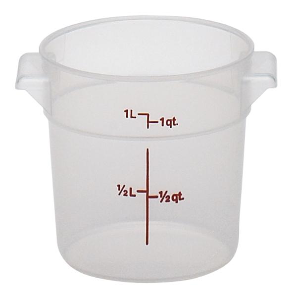 CAMBRO CONTAINER ROUND TRANSLUCENT 1 QUART