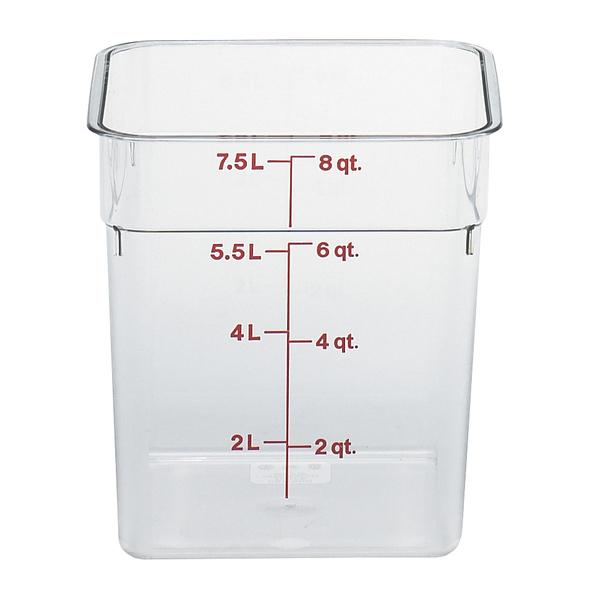 CAMBRO CONTAINER SQUARE CLEAR 8 QUART