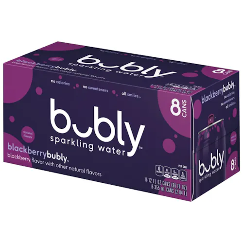 BUBLY SPARKLING WATER BLACKBERRY