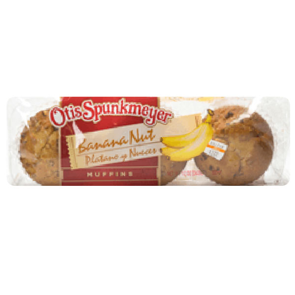 OTIS SPUNKMEYER TRAY PACK BANANA NUT MUFFIN 4 OZ FROZEN