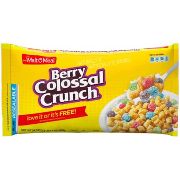 MALT-O-MEAL BERRY COLOSSAL CRUNCH CEREAL