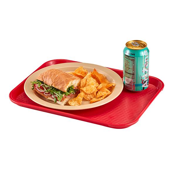 Cambro Fast Food Tray Red 10 Inch x 14 Inch