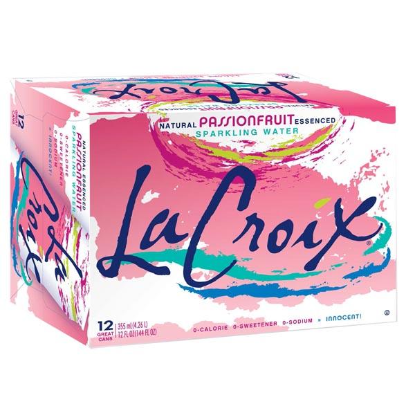 LACROIX NATURAL SPARKLING WATER PASSION FRUIT