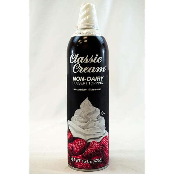 CLASSIC CREAM NON DAIRY DESSERT TOPPING
