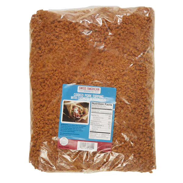 BURKE SWISS AMERICAN COOKED CHORIZO TOPPING