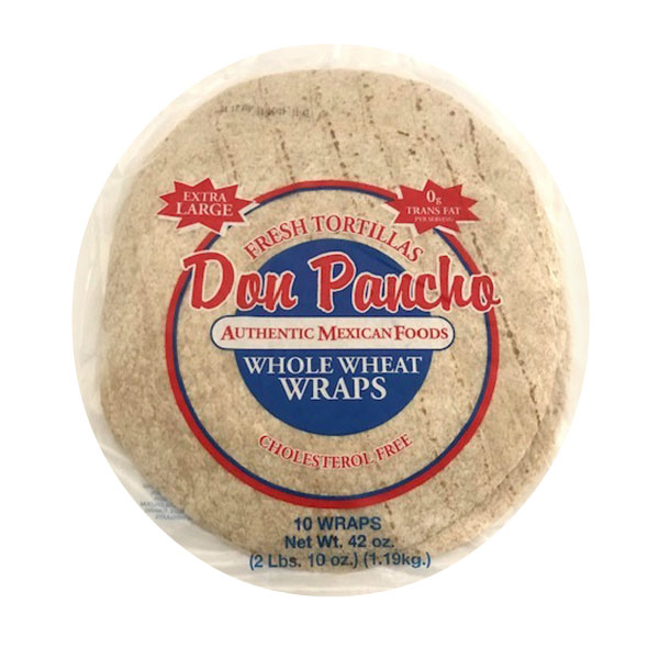 DON PANCHO RESERS WHOLE WHEAT TORTILLA 13 INCHES