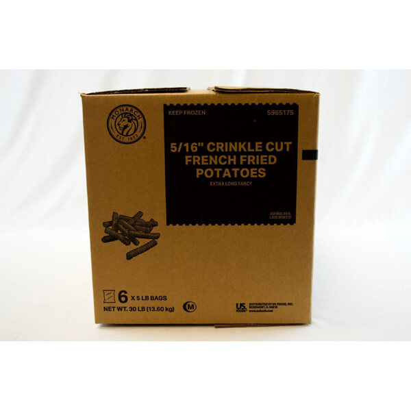 MONARCH 5/16-INCH CRINKLE CUT FRENCH FRIES