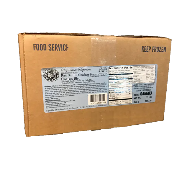 BARBER FOODS CHICKEN CORDON BLEU