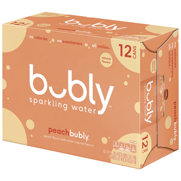 BUBLY PEACH SPARKLING WATER