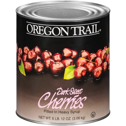 OREGON TRAIL DARK SWEET CHERRIES IN HEAVY SYRUP