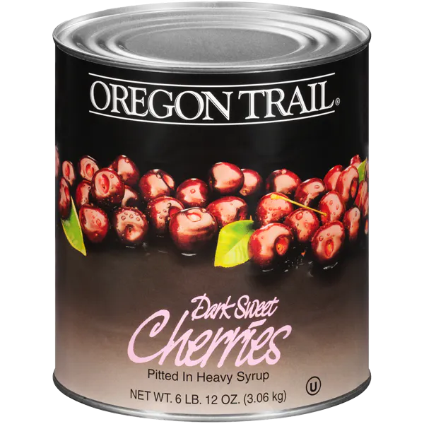 OREGON TRAIL DARK SWEET CHERRIES IN HEAVY SYRUP
