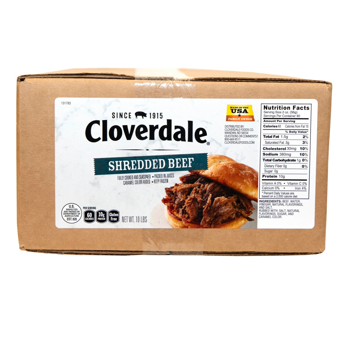 CLOVERDALE SHREDDED BEEF