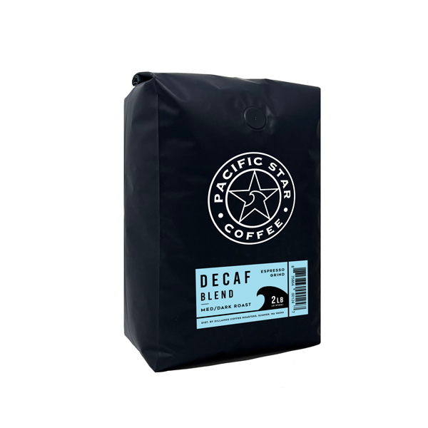 PACIFIC STAR GROUND DECAF ESPRESSO COFFEE