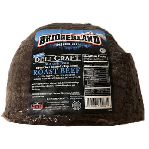 BRIDGERLAND ROAST BEEF TOP ROUND