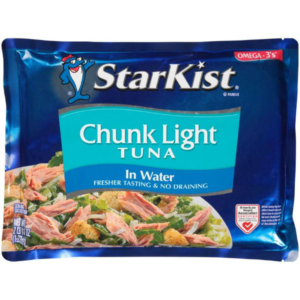 STAR-KIST CHUNK LIGHT TUNA IN WATER FOIL POUCH