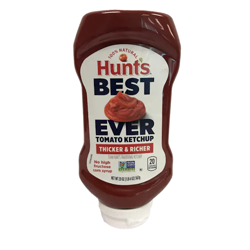 HUNTS 100% NATURAL BEST EVER KETCHUP