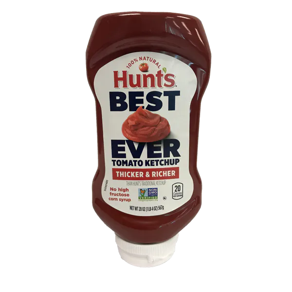 HUNTS 100% NATURAL BEST EVER KETCHUP