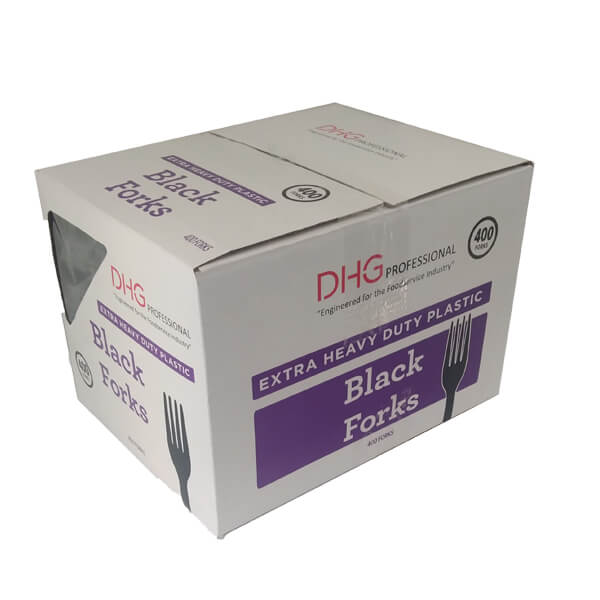 DHG PROFESSIONAL EXTRA HEAVY WEIGHT PLASTIC BLACK FORKS