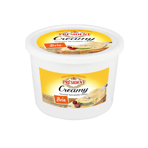 PRESIDENT CREAMY GOURMET SPREADABLE BRIE CHEESE